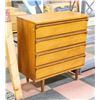Image 1 : MCM WALNUT 4 DRAWER DRESSER- HAS LOCK BUT NO KEY