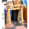 Image 1 : WOODEN SAWHORSES- SET OF 2