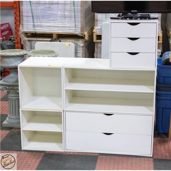 SHELVING UNIT 5 PC CONFIGURABLE CUBBY