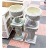 Image 1 : LOT OF GREY PLANT POTS GRECIAN STYLE
