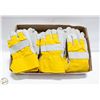 Image 1 : 9PRS OF WORK GLOVES YELLOW NEW