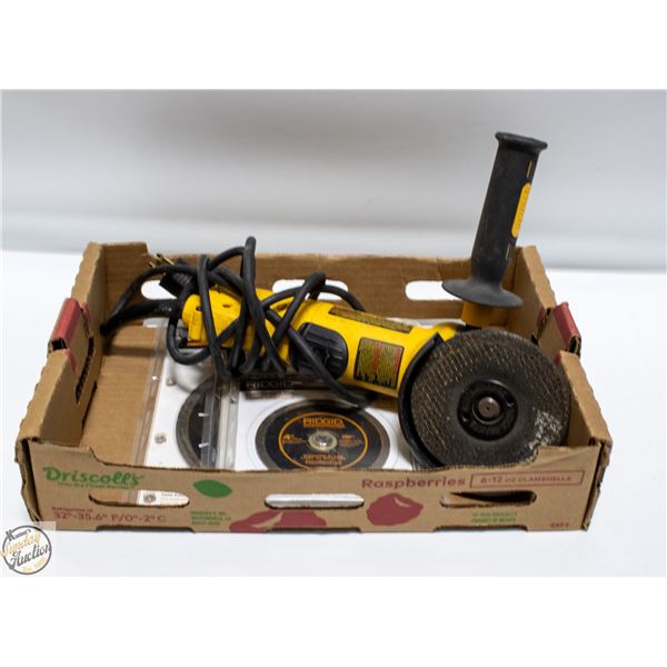 DEWALT CORDED ANGLE GRINDER SOLD WITH BLADES