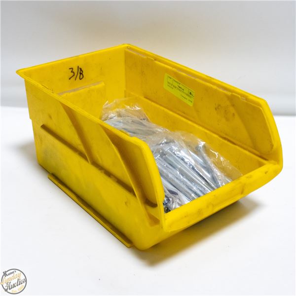 BIN OF NEW 3/8 BOLTS VARIOUS LENGTH