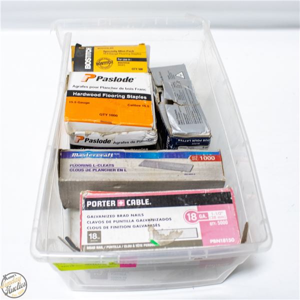 LOT OF GALVANIZED BRAD NAILS