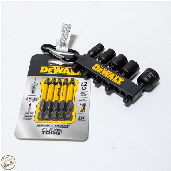 2 PACKS OF DEWALT IMPACT NUT DRIVER AND