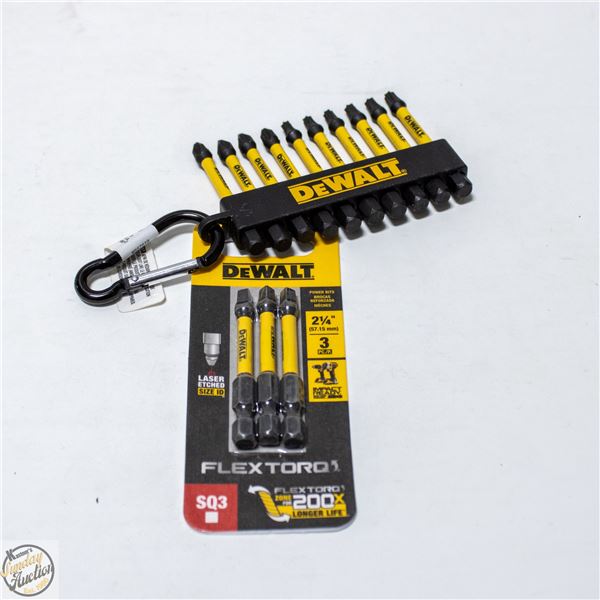 2 PACK OF DEWALT SCREWDRIVER BITS
