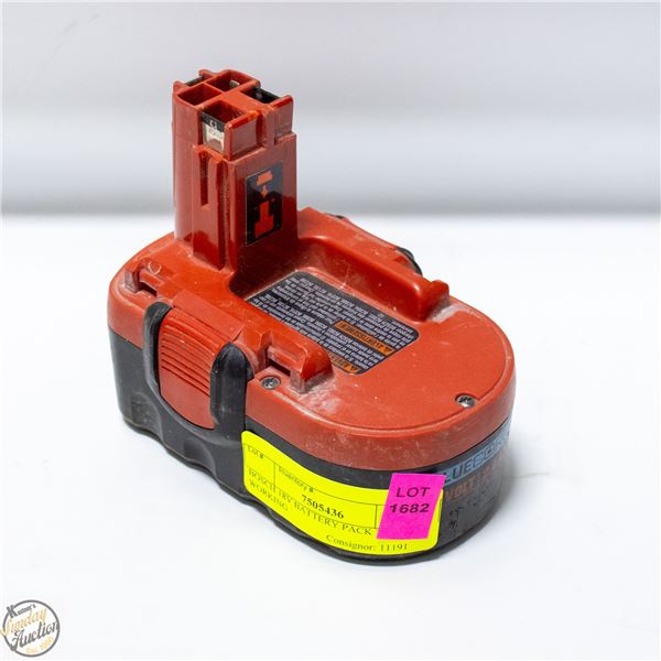 BOSCH 18V BATTERY PACK TESTED WORKING