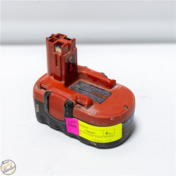 BOSCH 18V BATTERY PACK TESTED WORKING