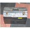 Image 1 : 18”L X 10”W CANTILEVER METAL TOOL BOX (DENTED)
