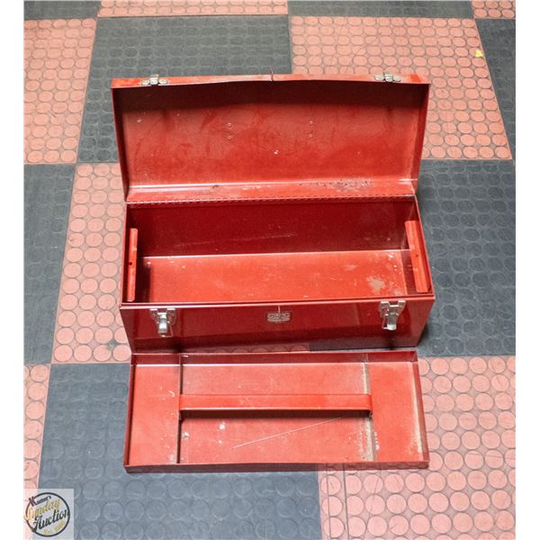 RED SPG TOOL METAL BOX WITH INSERT