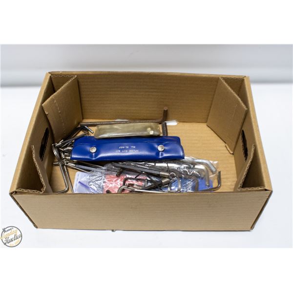 LOT OF VARIOUS SIZE ALLEN KEYS