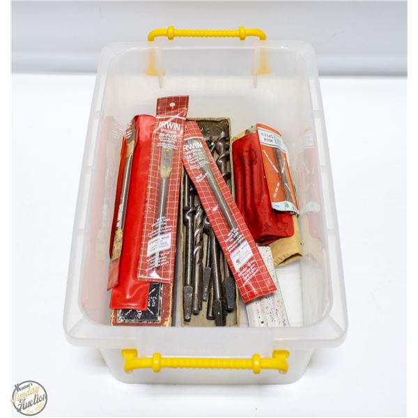 LOT OF VINTAGE IRWIN DRILL BITS