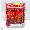 Image 1 : NEW RED HELIX 23 PIECE TITANIUM DRILL BIT SET