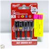 Image 1 : PACK OF MILWAUKEE MAGNETIC NUT DRIVER SET 1 7/8”