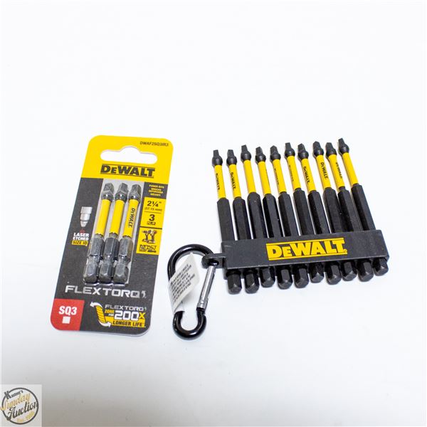 2 PACK OF DEWALT SCREWDRIVER BITS