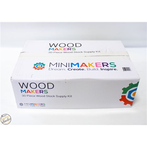 MINI MAKERS 30 PIECE WOOD SET