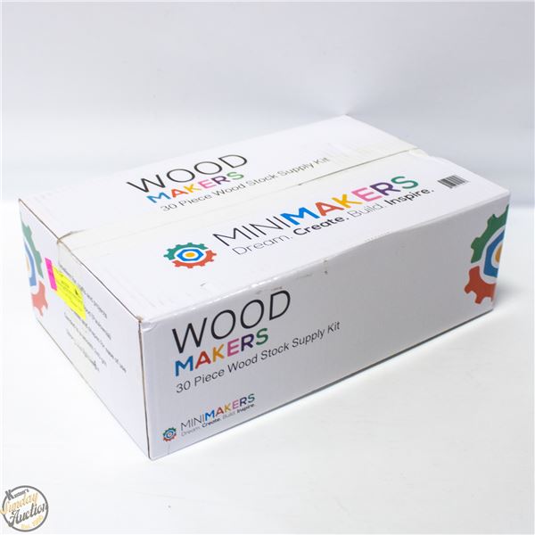 MINI MAKERS 30 PIECE WOOD SET