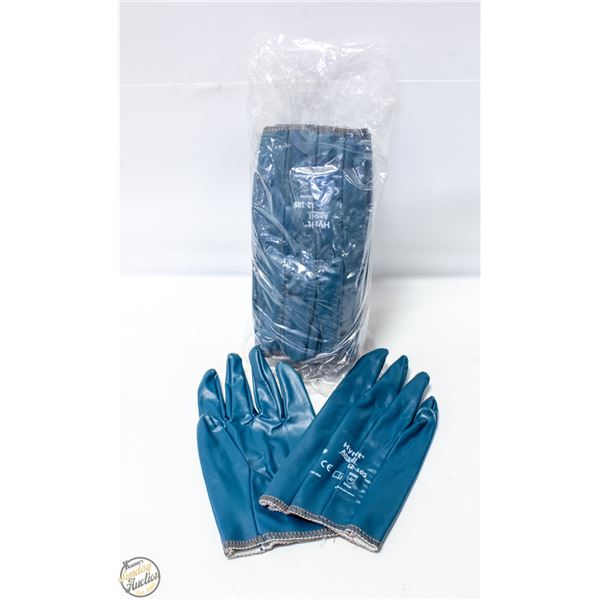 12PRS HYNIT ANSELL LIQUID REPELLENT NITRILE GLOVES