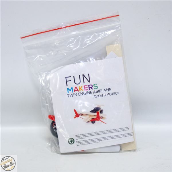 TWIN ENGINE AIRPLANE W/MOTORS & MORE BUILDERS KIT