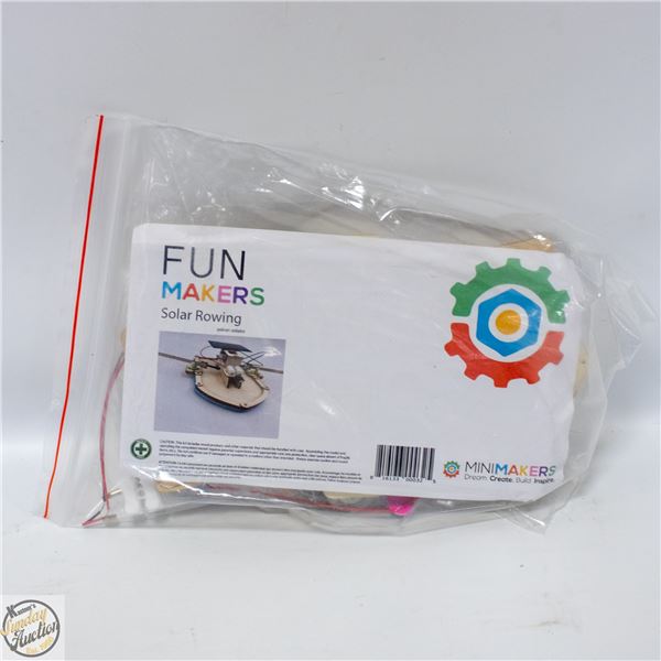 SOLAR POWERED ROW BOAT MAKING KIT