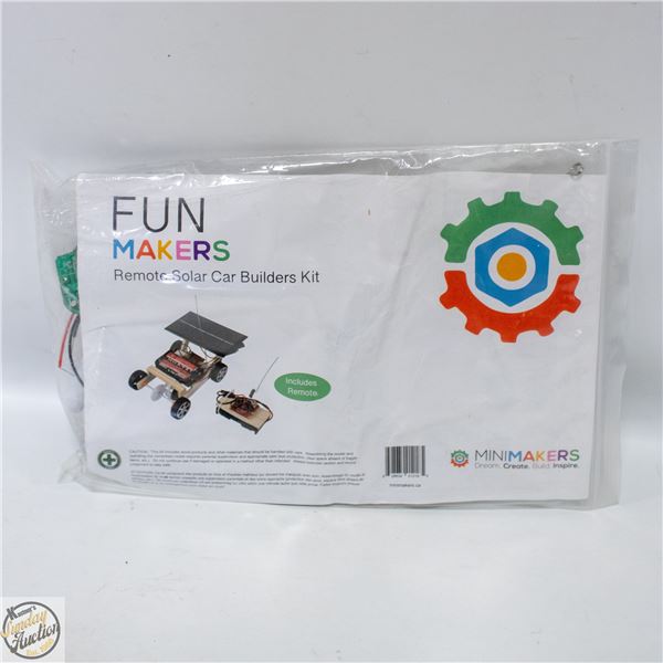 SOLAR POWERED CAR BUILDERS KIT WITH REMOTE CONTROL