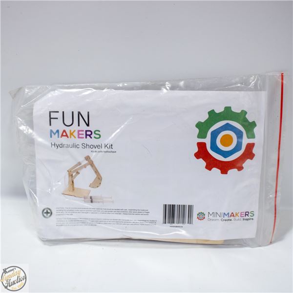 2 HYDRAULIC SHOVEL KIT FUN MAKERS CRAFT KIT