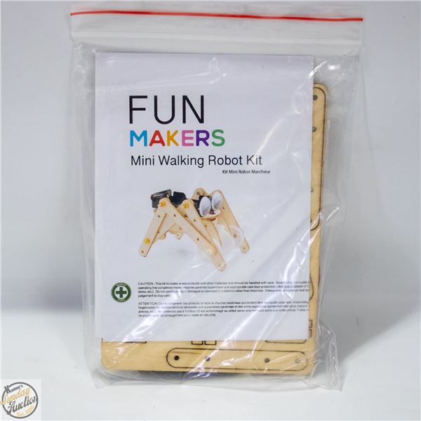 MINI WALKING ROBOT WITH MOTORS TOOLS AND MORE