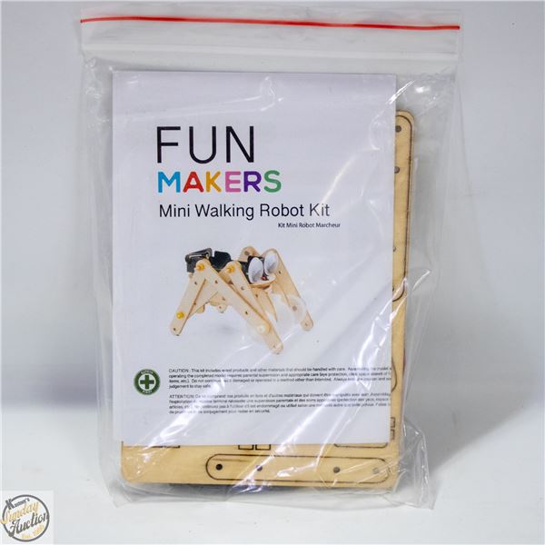 MINI WALKING ROBOT WITH MOTORS TOOLS AND MORE