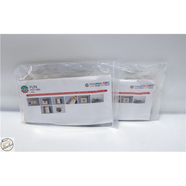 2 X AFRICAN THUMB PIANOS- HARP