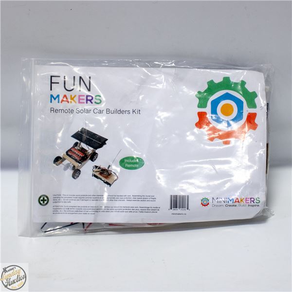 SOLAR POWERED CAR BUILDERS KIT WITH REMOTE CONTROL