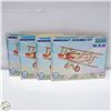 Image 1 : 4 X WOODCRAFT AIRPLANE ASSEMBLY KITS WITH MOVEABLE
