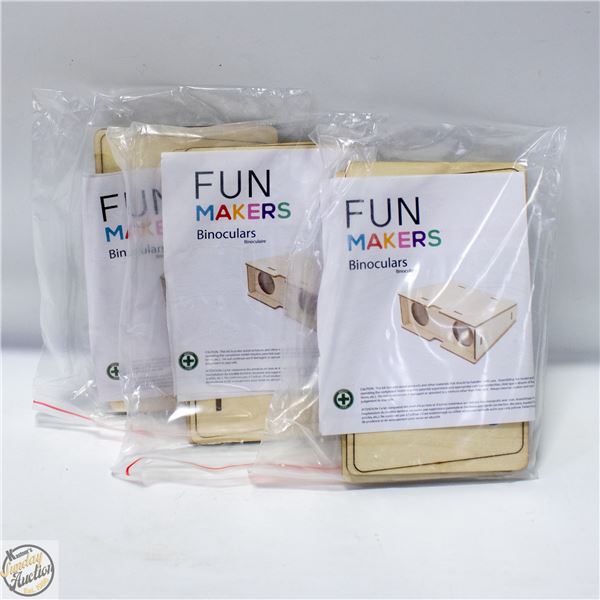 3 X FUN MAKERS BINOCULARS
