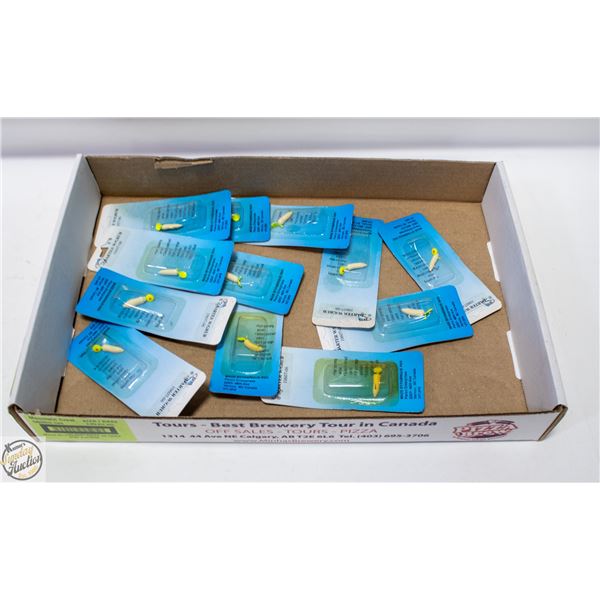 12 X DARTER GRUBS GREEN