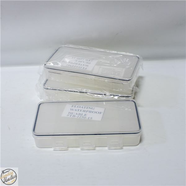 3 FLOATING WATERPROOF DURABLE FISHING TACKLE BOXES