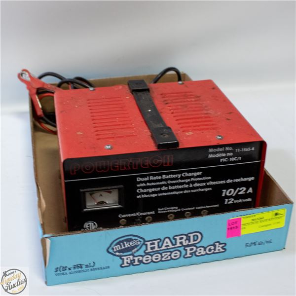 POWERTECH DUAL RATE BATTERY CHARGER