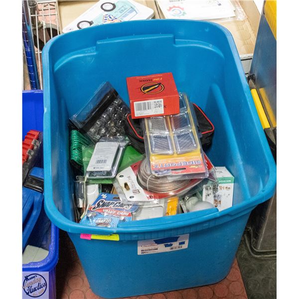 TOTE OF ASSORTED NEW OLD STOCK