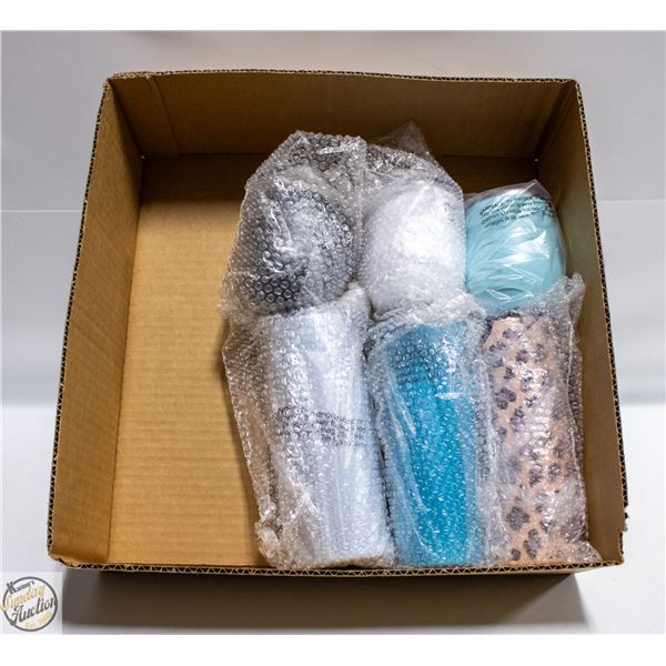 (6) BRAND NEW TUMBLERS ASSORTED COLOURS +