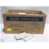 Image 1 : CASE OF WHITE UNLINE JEWELRY BOXES
