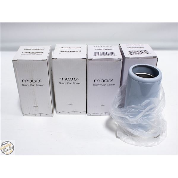 (4) NEW MAARS BRAND SKINNY CAN COOLERS