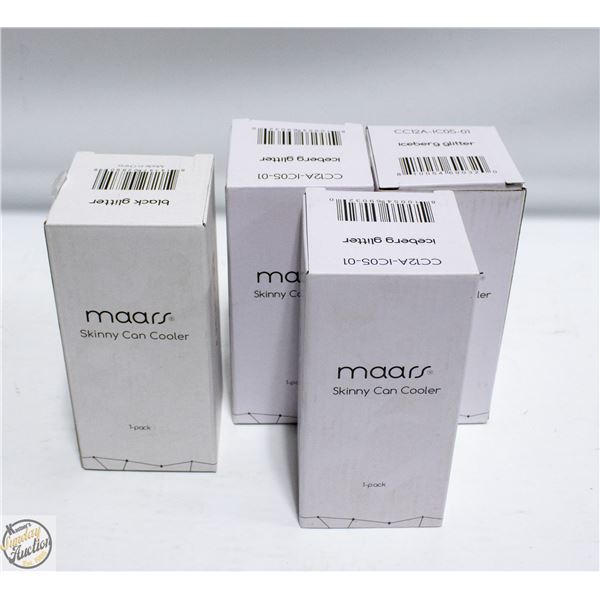 (4) NEW MAARS BRAND SKINNY CAN COOLERS