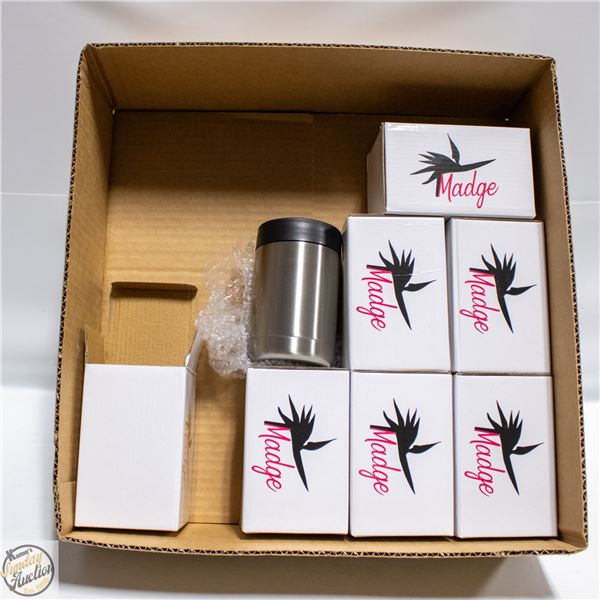 FLAT OF NEW MADGE BRAND POP CAN/BEER