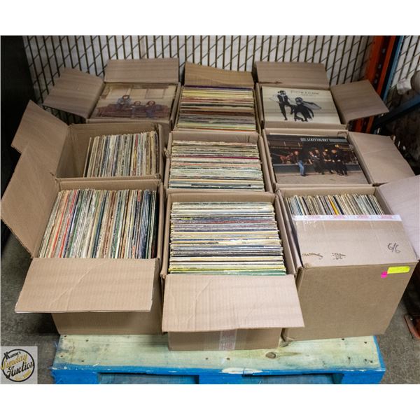 PALLET OF RECORDS: ROCK, POP, COUNTRY & MORE