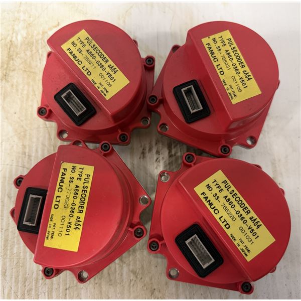 (4) Fanuc #A860-0360-V501 Pulsecoders