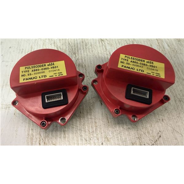(2) Fanuc #A860-0360-V501 Pulsecoders
