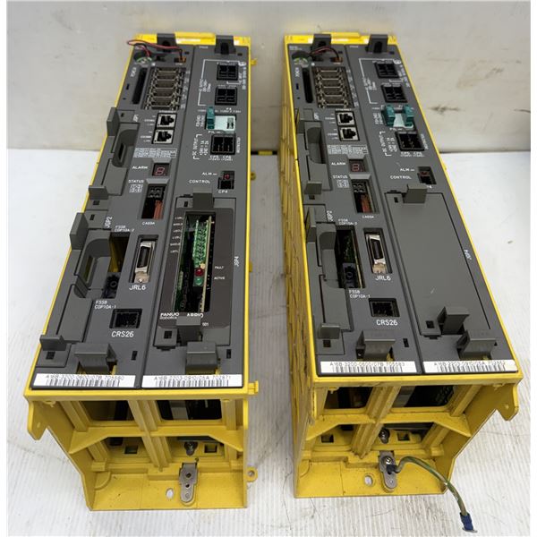 (2) Fanuc #A05B-2500-C001 Racks w/ #A16B-3200-0600/07B & #A16B-2203-0910/05A Boards