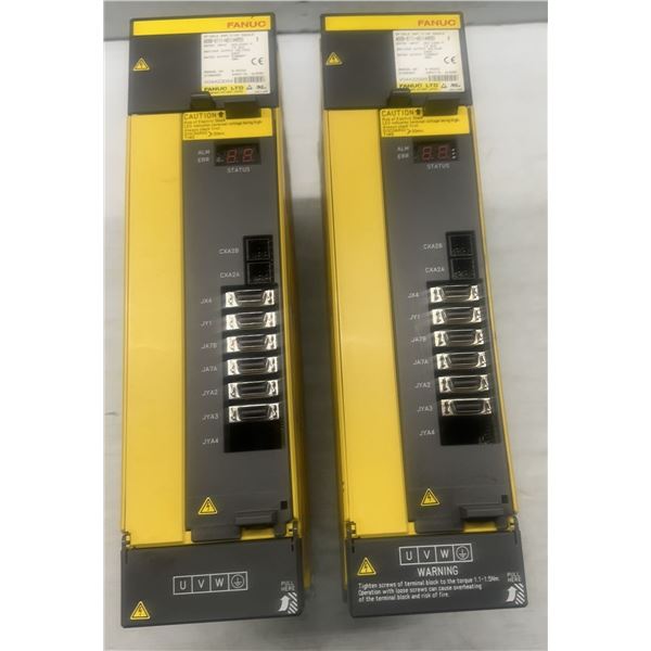 (2) Fanuc #A06B-6111-H011#H550 Spindle Amplifiers