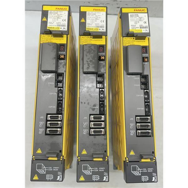 (3) Fanuc #A06B-6114-H209 Servo Amplifiers