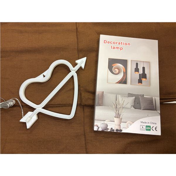 LOT DE 10 LAMPES LED DÉCORATIF MOTIF DE COUER
