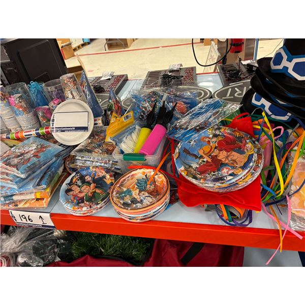 LOT D'ITEMS POUR FÊTES ASST