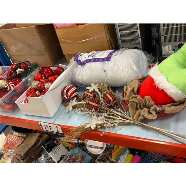 LOT DE DÉCORATION DE NOËL ASST